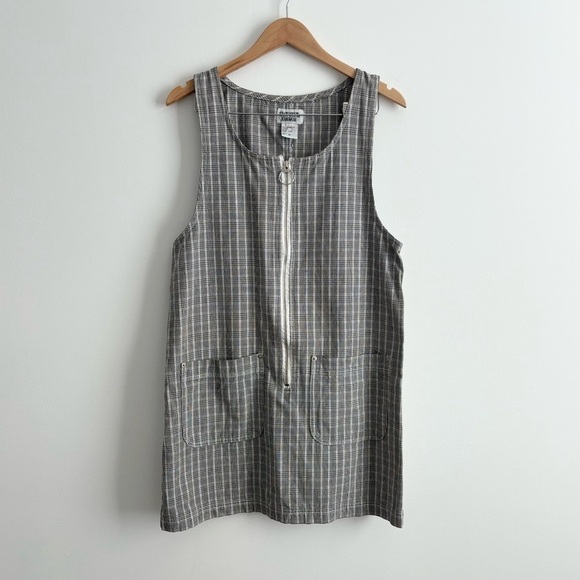 Vintage Y2K Plaid Zipper Front Dress - Picture 5 of 11